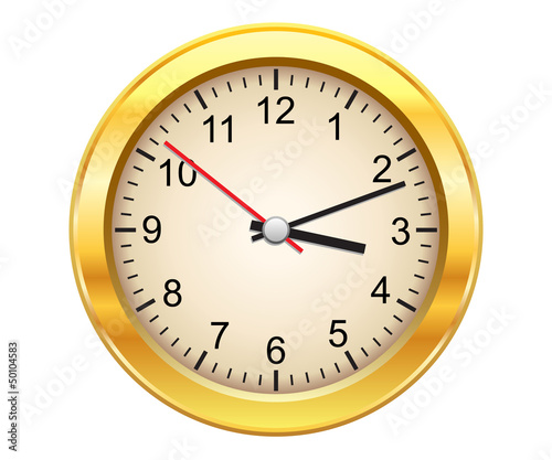 Gold clock