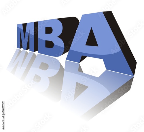 MBA (Master of Business Administration) - 3D concept