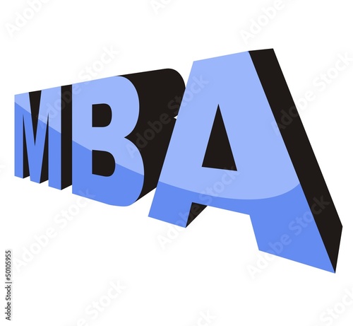 MBA (Master of Business Administration) - 3D concept