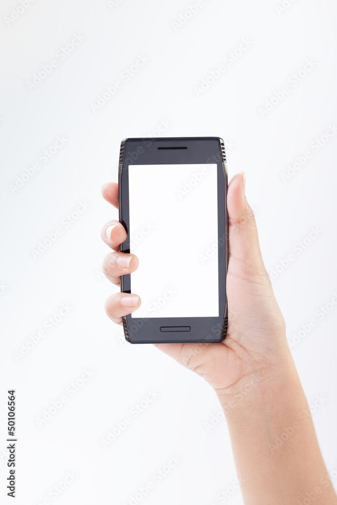 Mobile smart phone in hand Mobile smart phone in hand