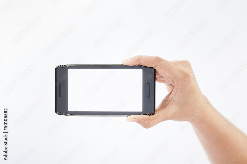 Mobile smart phone in hand Mobile smart phone in hand
