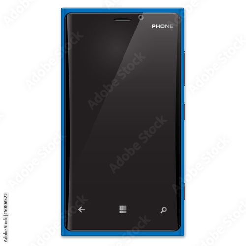 Blue smartphone