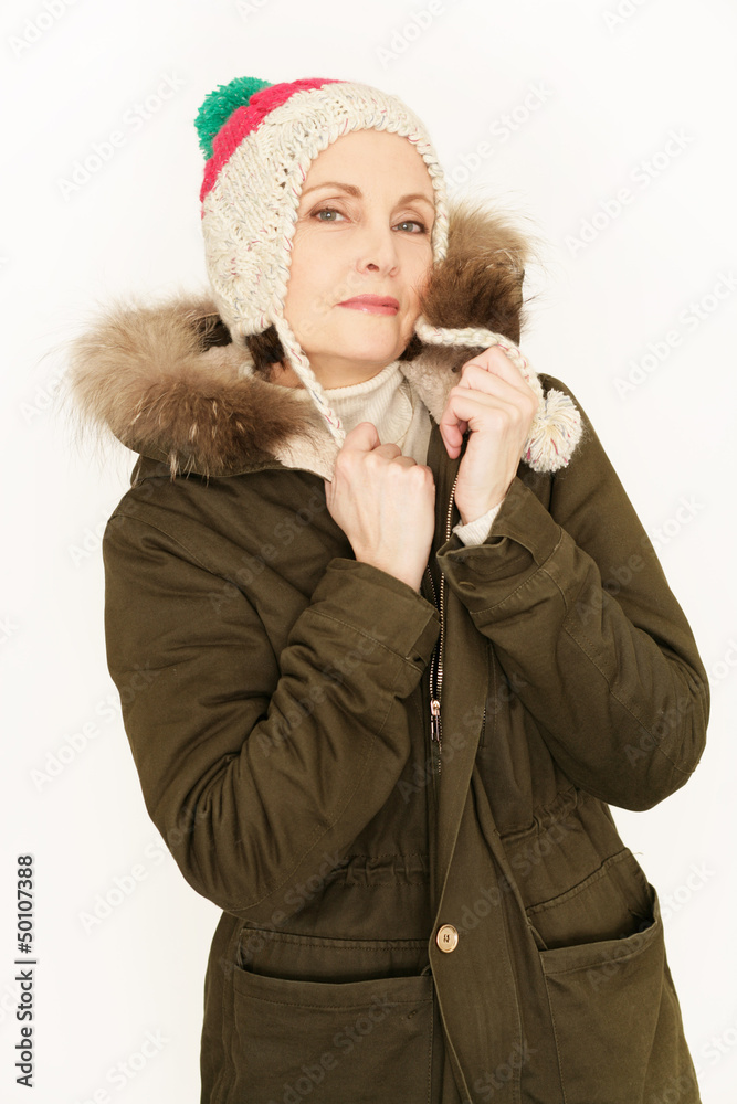 attraktive Dame im Winterlook attraktive Dame im Winterlook