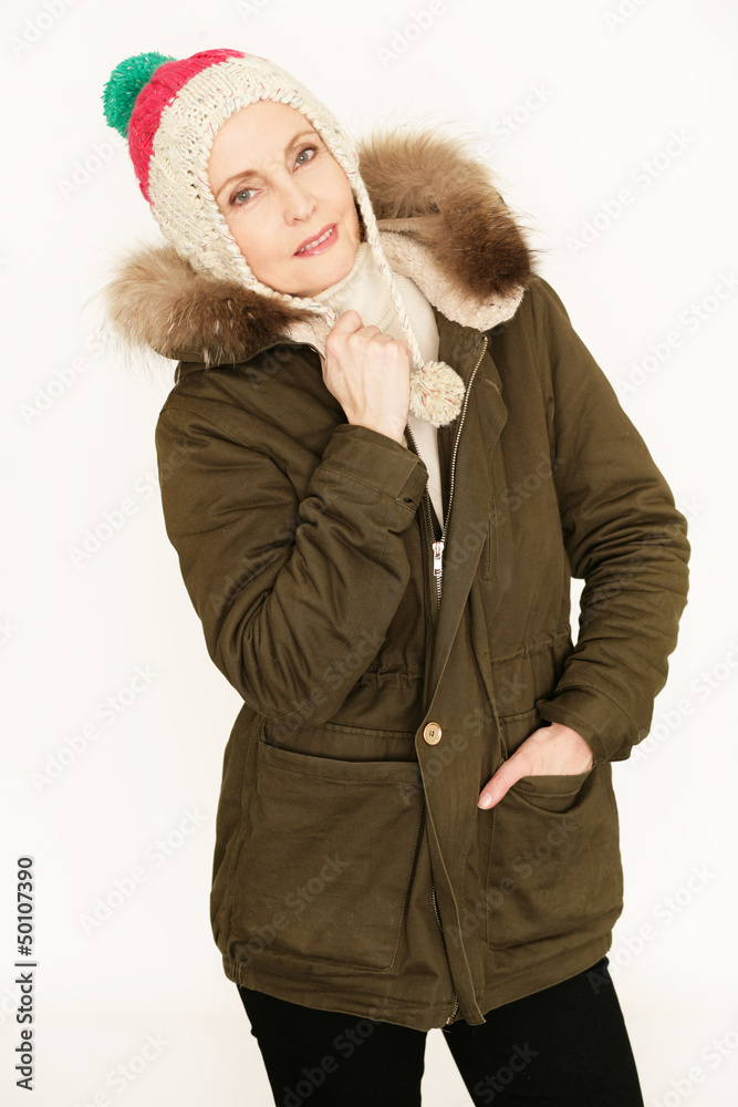 attraktive Dame im winterlook attraktive Dame im winterlook