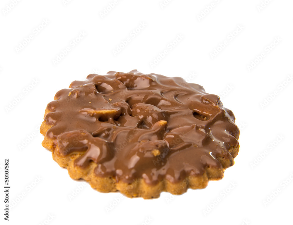 cookies with chocolate and nuts isolated cookies with chocolate and nuts isolated