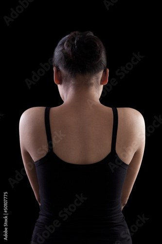 indian female back side