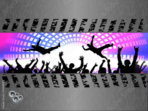 Party people vector background