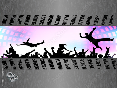 Party people vector background
