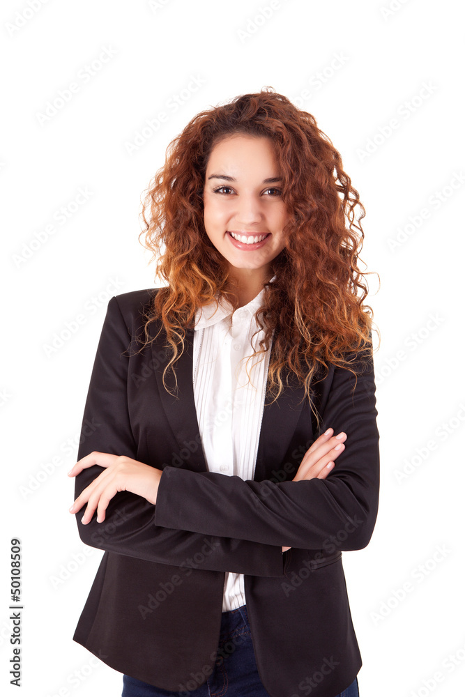 Young beautiful casual business woman posing Young beautiful casual business woman posing
