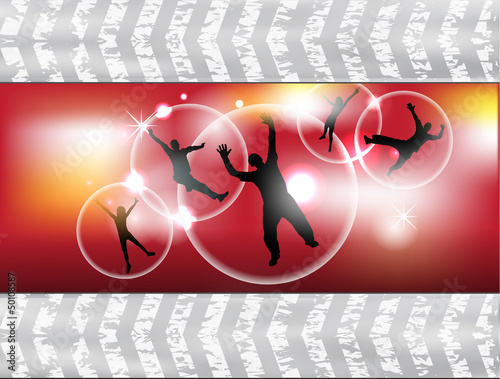 Party people vector background