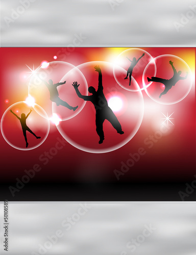 Party people vector background