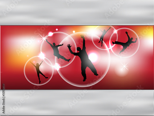 Party people vector background
