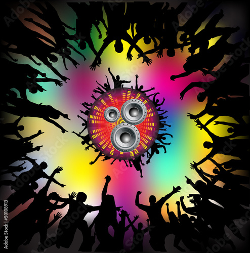 Party people vector background