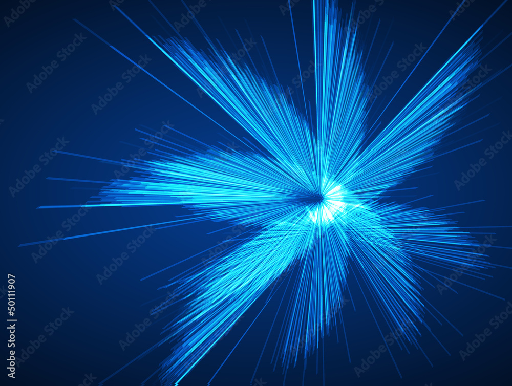 Vector Blue Explosion with Fast Motion Vector Blue Explosion with Fast Motion