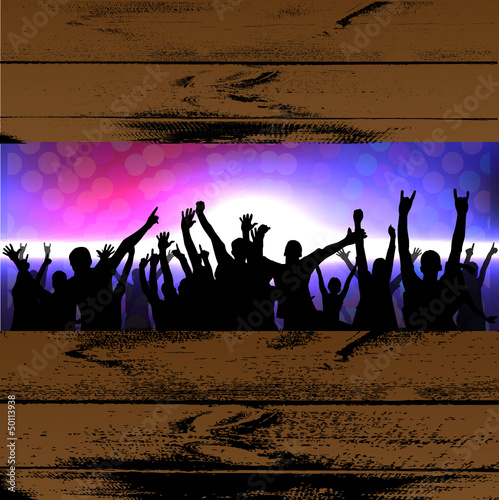 Party people vector background