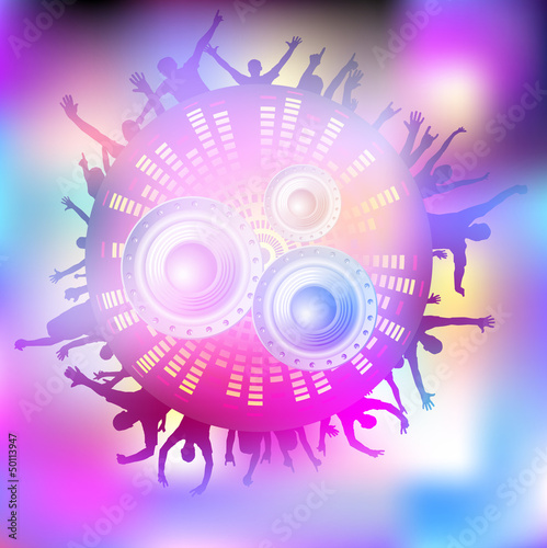 Party people vector background