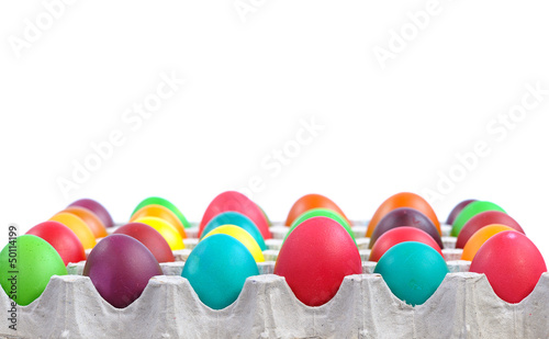 easter eggs in carton