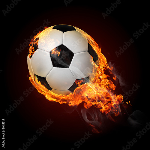 Burning objects and objects on fire background