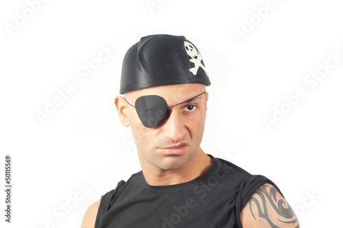 man in a pirate costume
