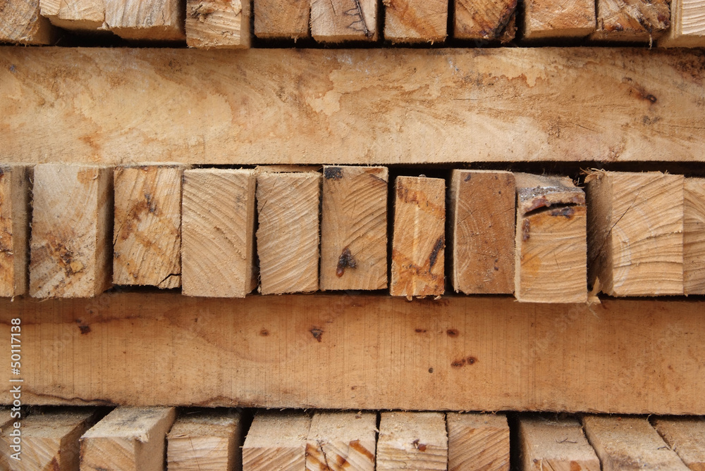 Fototapeta premium A pile of wood.