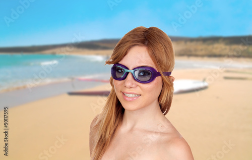 Girl on the beach © Gelpi