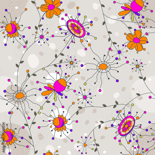 cute seamless flowers