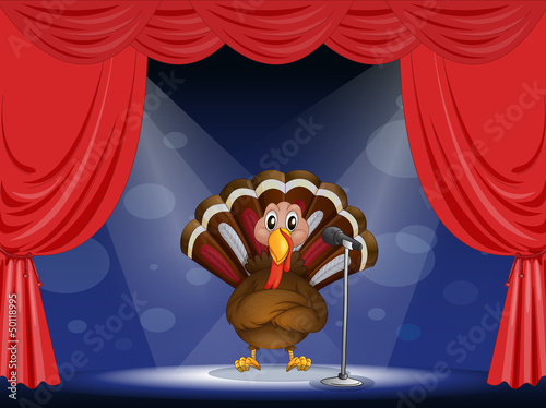 A show with a turkey