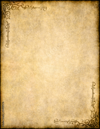 old parchment paper texture with ornate design