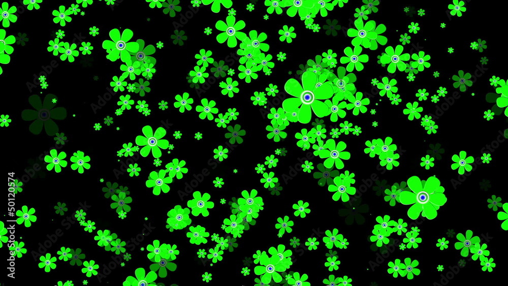 Flying Flowers animation Flying Flowers animation