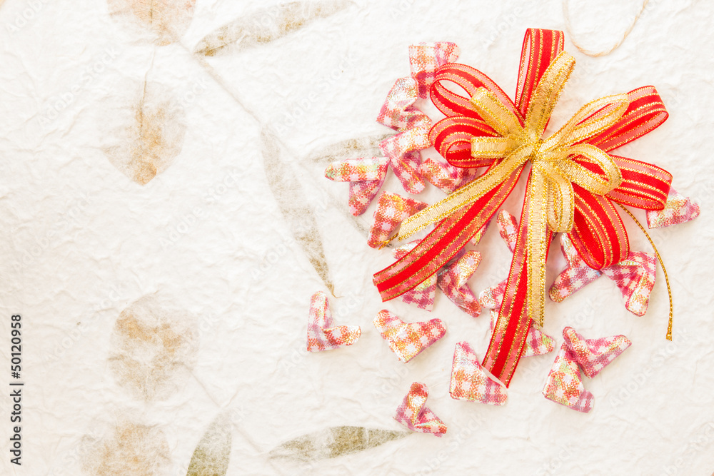 ribbon bow with heart ribbon bow with heart