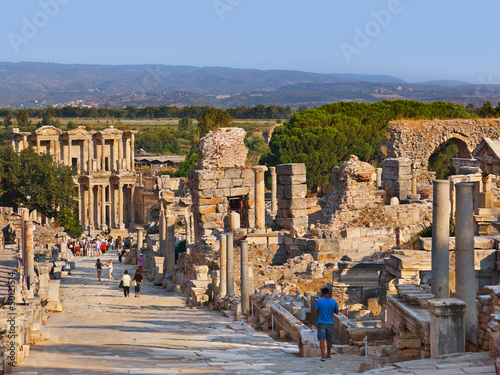 Ancient ruins in Ephesus Turkey