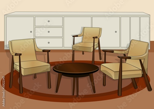 room for receiving guests and relax