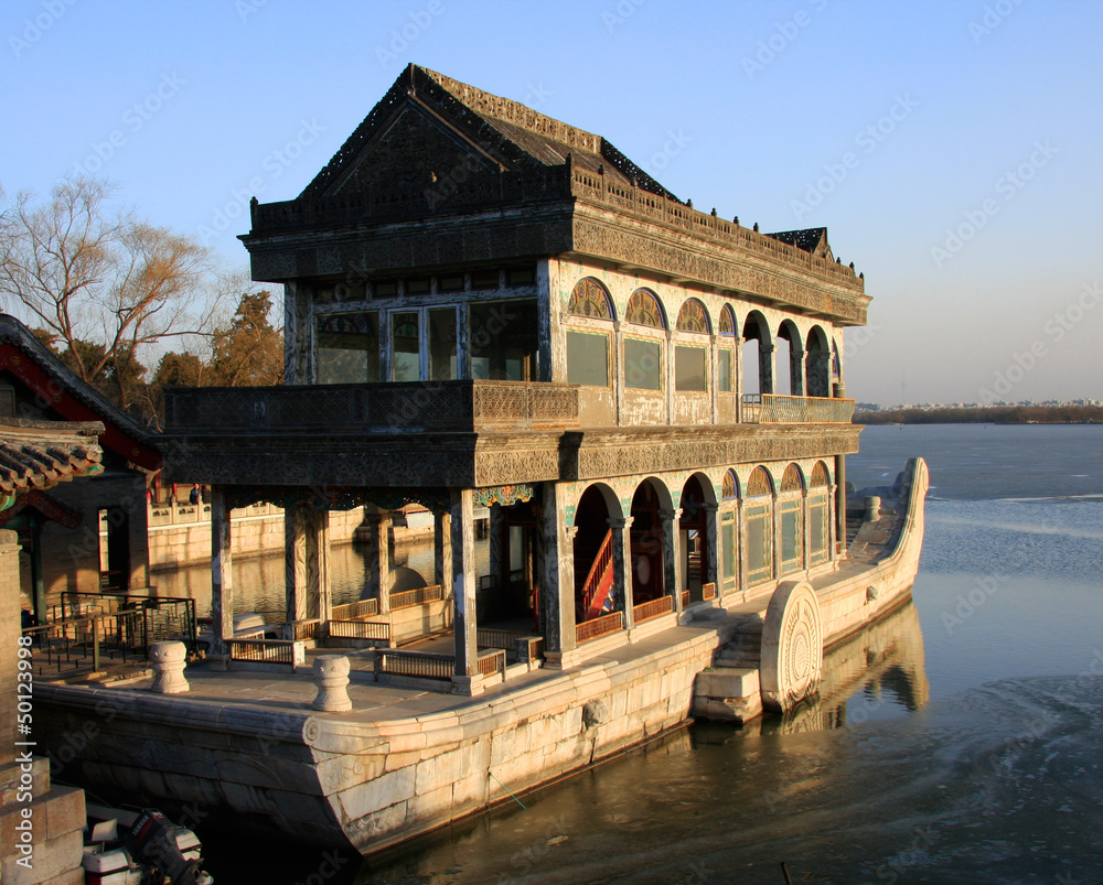 the summer palace stone boat