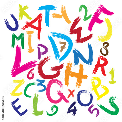 Vector Abstract Colour Graphic Alphabet