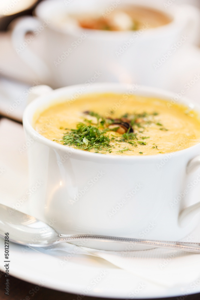 seafood cream soup