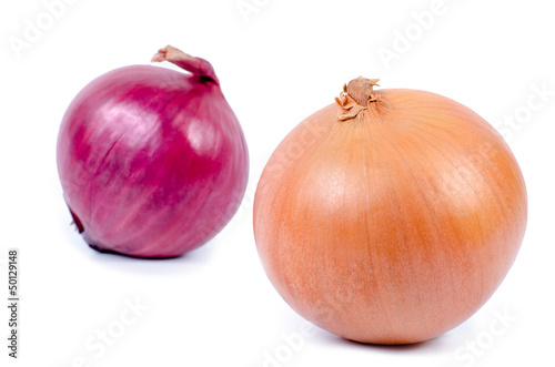 yellow and red onion