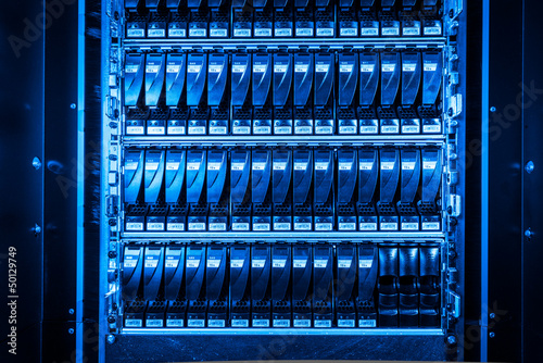 data storage hardware inside internet cloud center