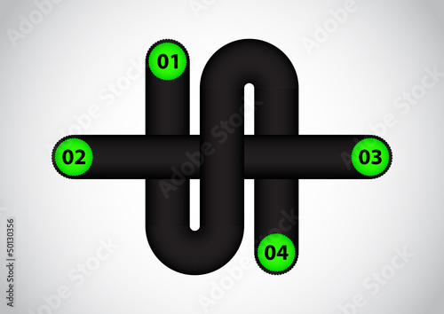 modern infographics options with numbered labels