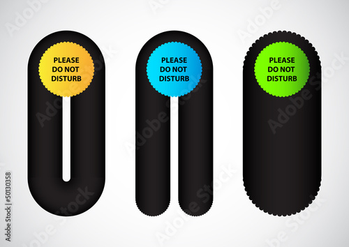 hotel do not disturb door hanger with special design