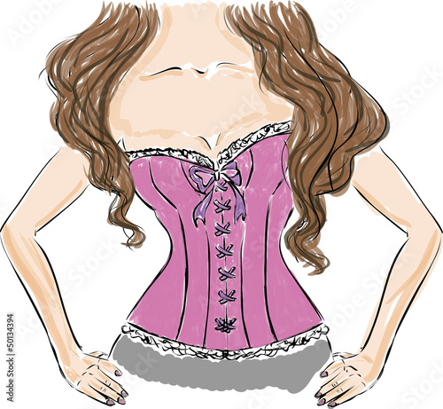 red corset
