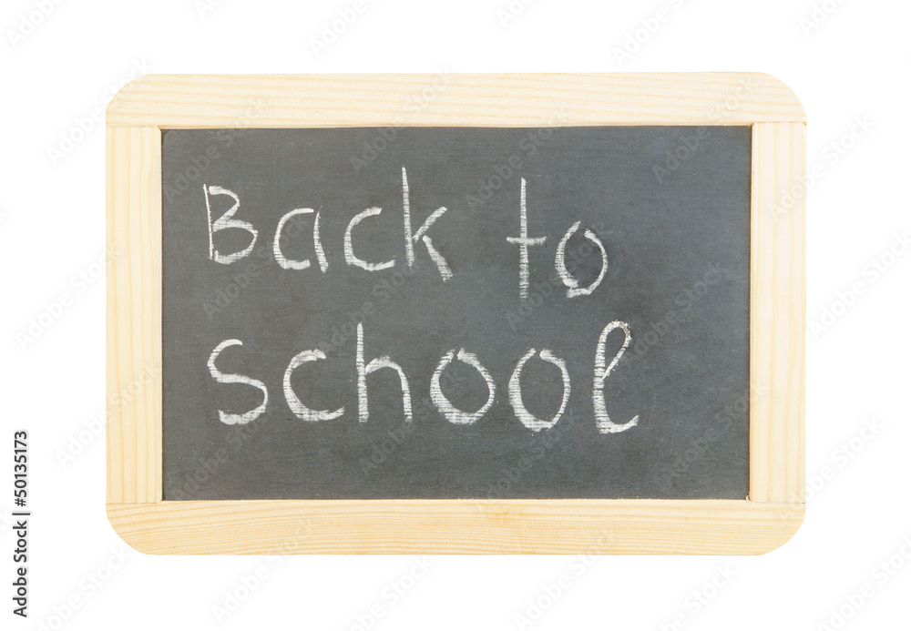 School board isolated on white background School board isolated on white background
