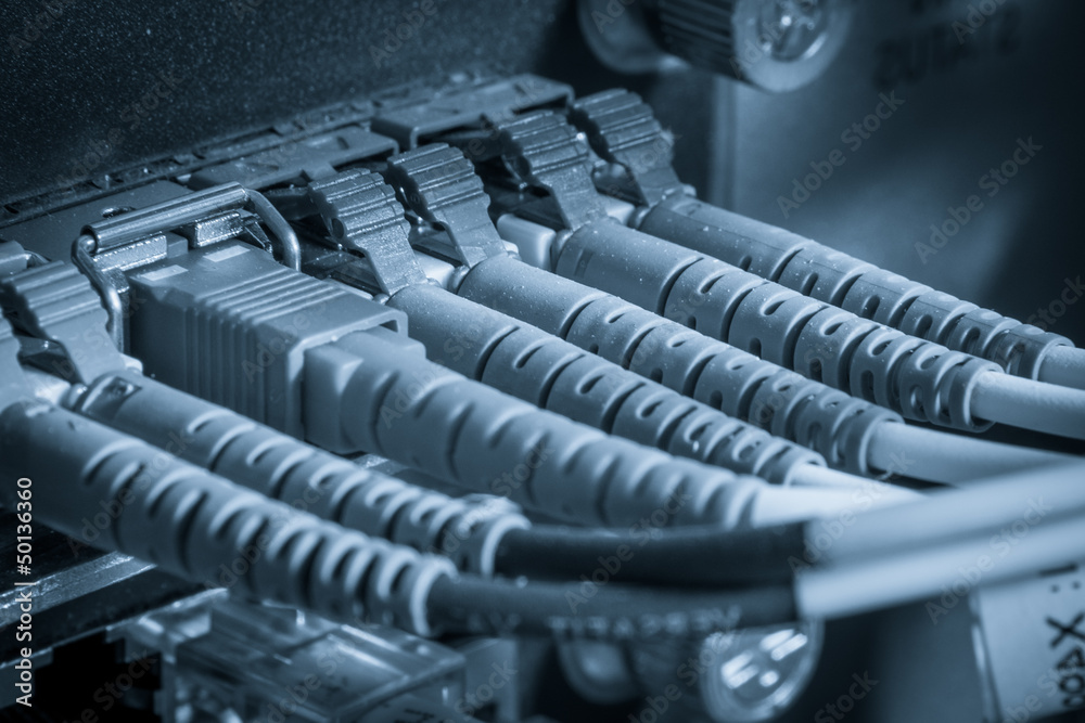 Fototapeta premium fiber network server