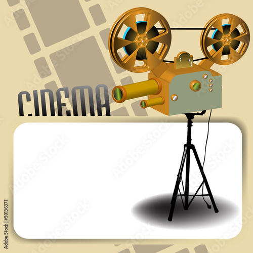 Movie projector and blank frame