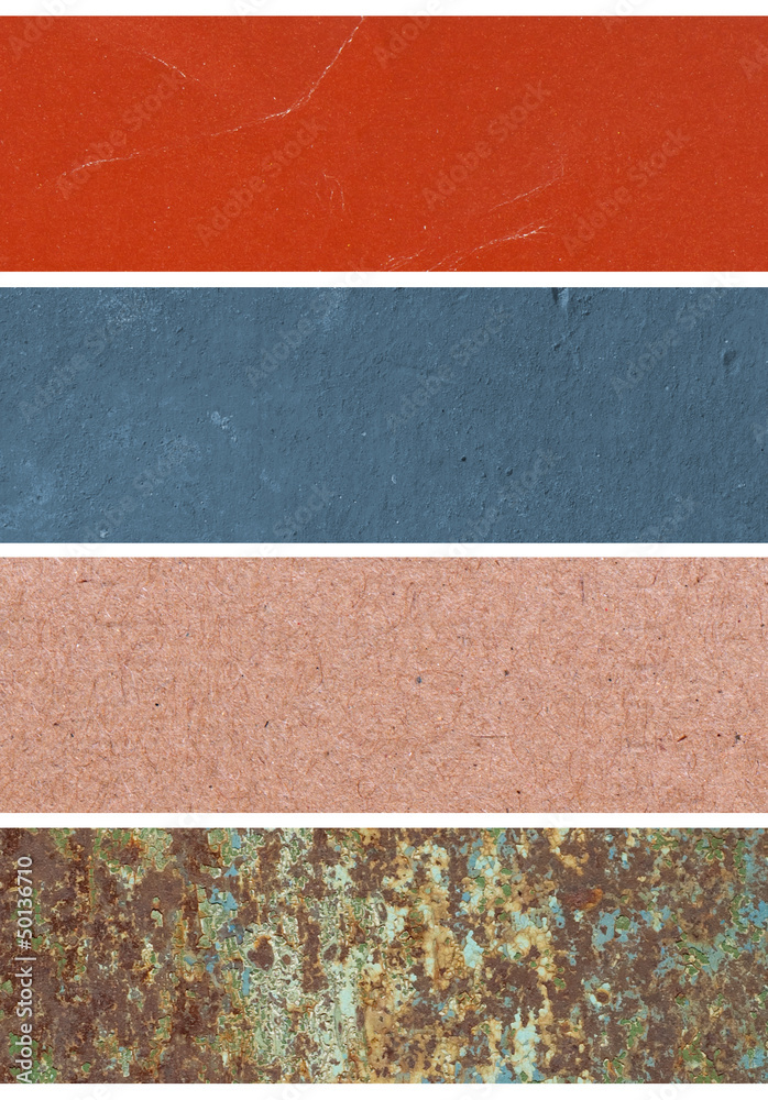 Fototapeta premium Set of different textures.