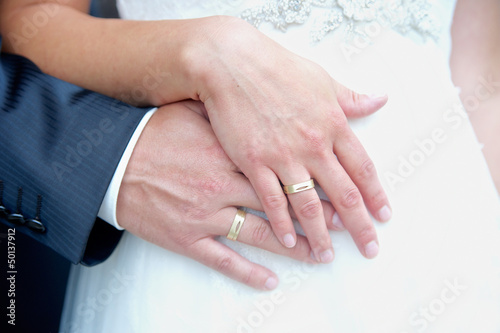 Hands of a Wedding Couple