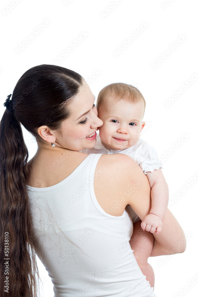 Mother with her baby girl