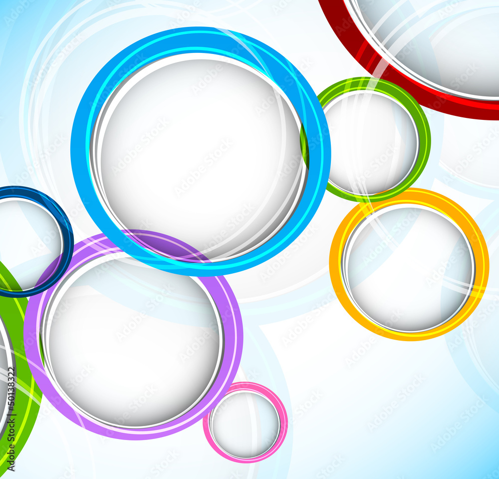 Background with colorful circles Background with colorful circles