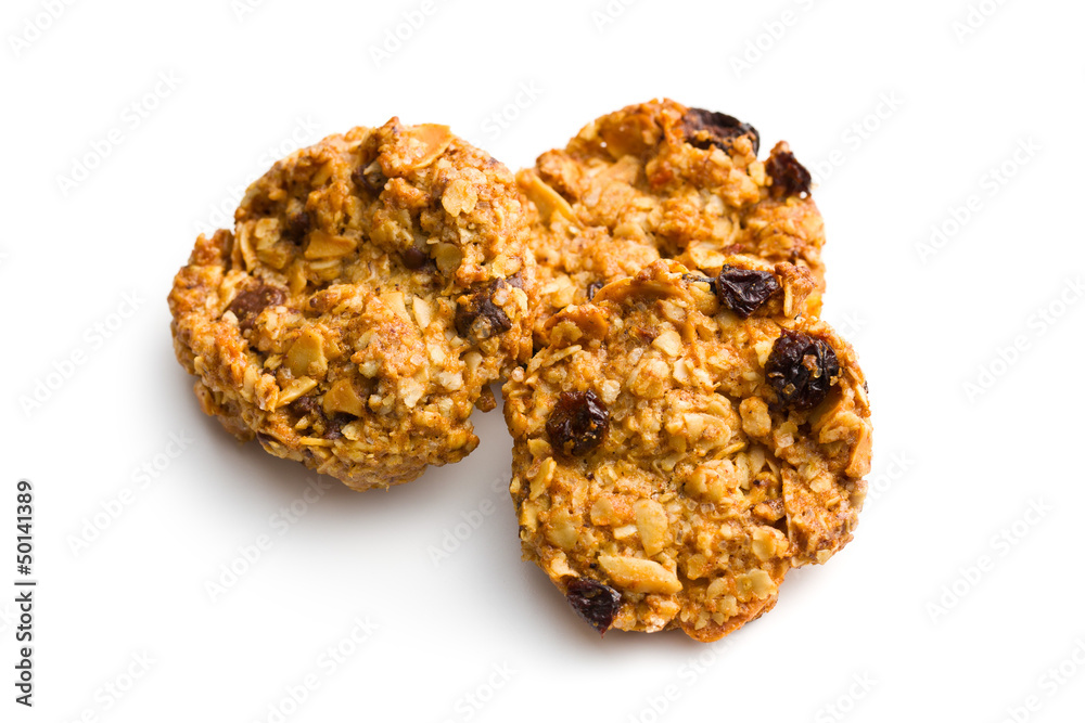 homemade cookie with oat flakes homemade cookie with oat flakes