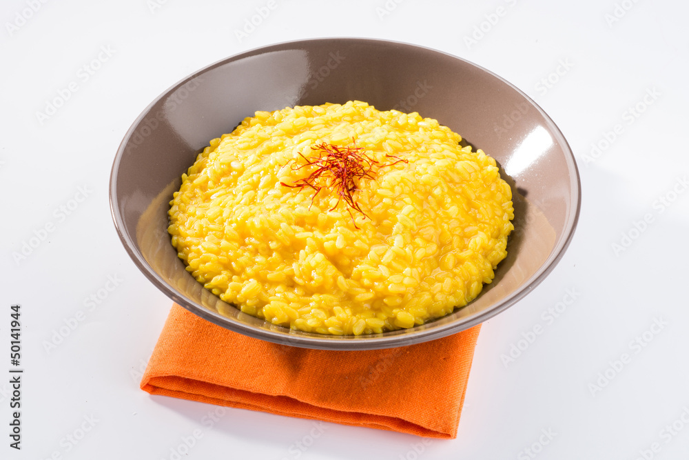 Risotto con zafferano - Saffron rice Risotto con zafferano - Saffron rice