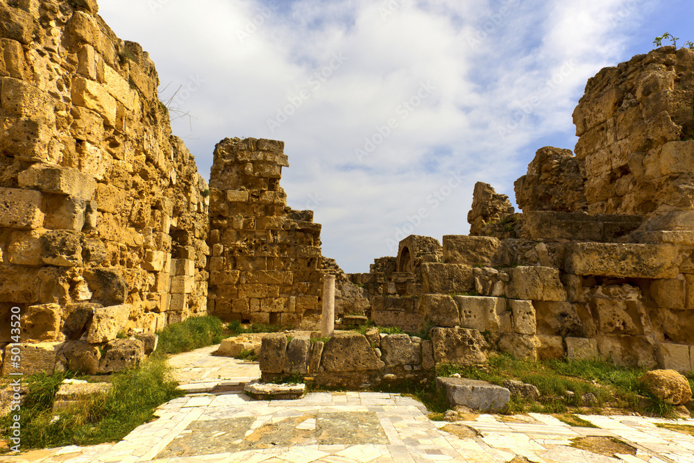 Ancient Roman site of Salamis in Famagusta, Cyprus.